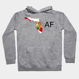 Florida Flag State Outline AF (black) Hoodie